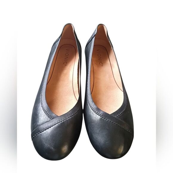 Vionic Women's Spark Caroll Ballet Flat Black Size 8 Comfort Support - Picture 7 of 9